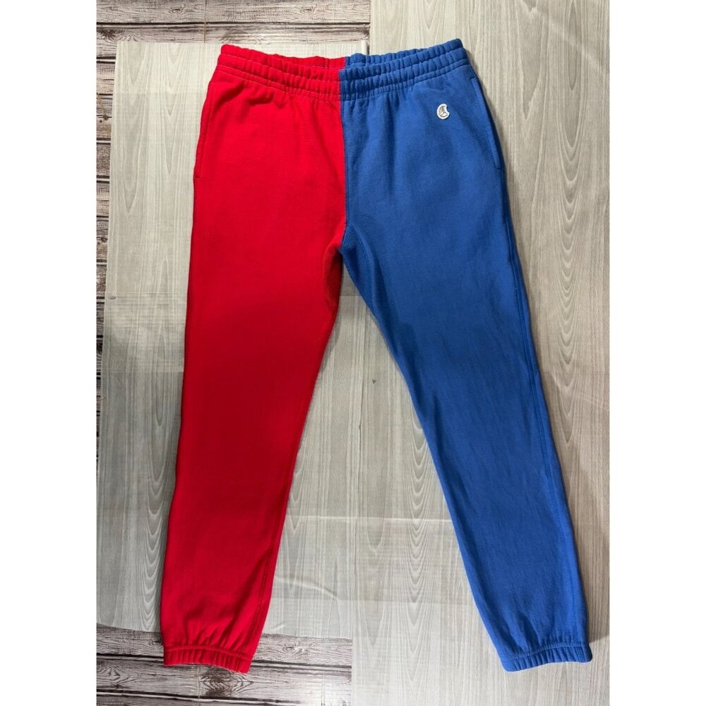 Todd Snyder x Champion colorblock Sweat Pants sz M color red blue NWOT